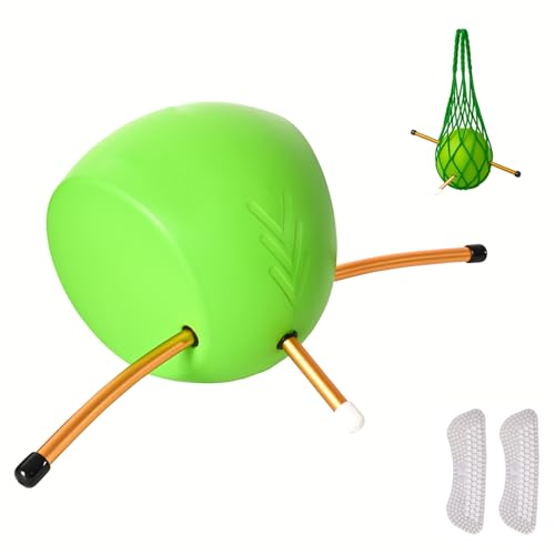 CLYORA Ball PU Swing Trainer with Anti-Slip Pad & Storage Bag, Golf Swing Training Aids, Enhance Swing Strength, Flexibility & Stability, Portable Practice Tool for Daily Use