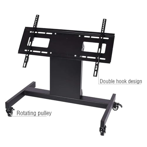 Soporte móvil para TV 32-65 pulg, negro, con ruedas miniatura 4