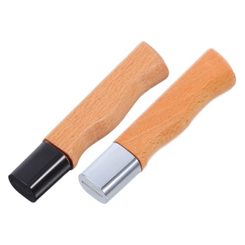 ABOOFAN 2piezas Mango De Madera De Para Cortador Mango Ergonómico De Repuesto Para Cortador De Cocina De Agarre Para Reemplazar Antiguos