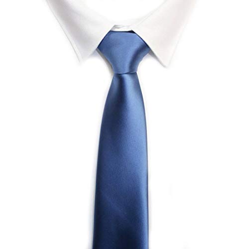 VIZENZO Corbata AZUL monocolor