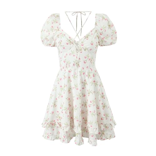 Robe courte chic imprimée pour silhouette sublimée en été - 2