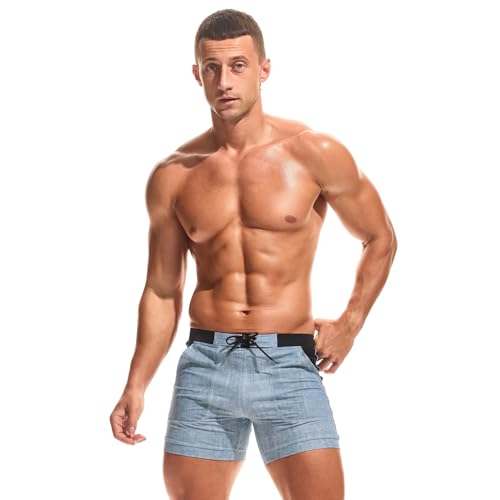 Taddlee Men Swimwear Swimsuits Flower Print Surf Board Boxer Shorts Trunks Long