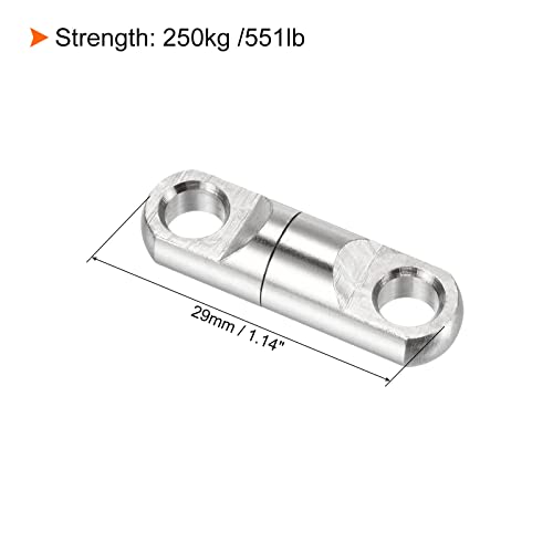 PATIKIL Fishing Heavy Swivel, 5Pcs 551lb Copper Bearing Wind on Terminal Tackle for Big Game Fishing Silver - Image 2