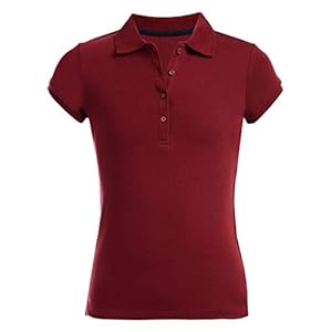 Nautica Short Sleeve Eyelet Polo Fille