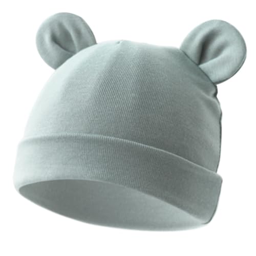 ffgguuiic Double Layer Baby Hat with Lovely Ears Designing for 0 to 2 Years Infants Toddler Unisex Solid Color Warm Bonnet Caps