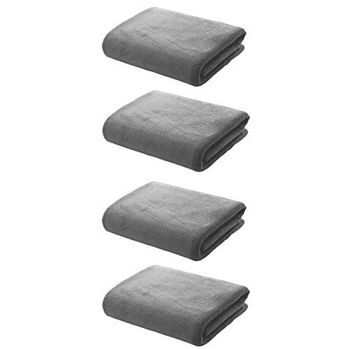 Esponja de 50 x 50 cm con ojal, juego de 4 toallas de mano, microfibra ultra absorbente, ideal para cocina y cuarto de baño Cover