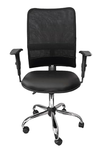 DVL OFFICE, Cadeira Escritório Tela New Base NR17 Back System Cromada