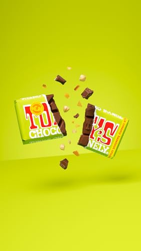 Tony's Chocolonely Milk Creamy Hazelnut Crunch Chocolate Bar - 180g, Milk Chocolate, Gift, Vegetarian - Belgian Fairtrade Chocolate