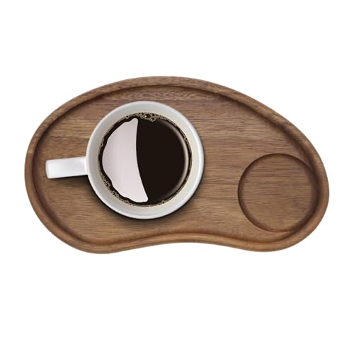 Tabla De Servir De Madera Retro - Bandeja Otomana De 9,45 Pulgadas | Bandeja Organizadora Rústica para Velas - Tablero Decorativo De Maciza - Este Tablero De Madera De 200 G Es Ideal Pa