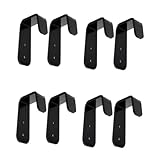 Parliky Soporte Acrílico para Colgar Palos de Hockey Cañas de Pescar y Bastones de Trekking 4 Pares Organizador de Pared Multiusos para Deportes al Aire Libre