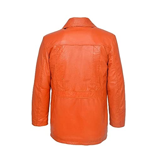 in Men Blazer Leather Coat for Gents Party wear Clubbing MIXB0103