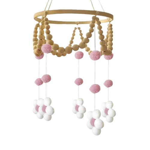 Flower Baby Crib Mobile Baby Crib Mobile Boy Girl Felt Flower Babies Mobiles for Cribs Infant Bed Decoration Toy Hanging Baby Mo
