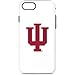 Skinit Pro Phone Case Compatible with iPhone 7 - Officially Licensed Indiana University IU Logo White Design
