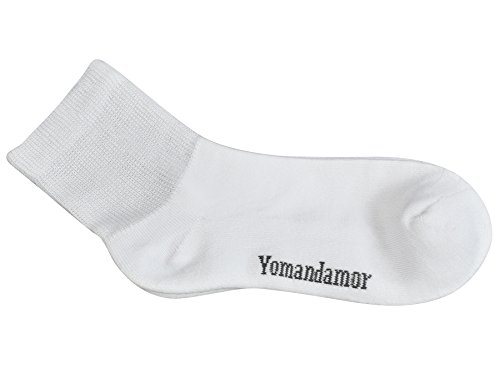 Yomandamor Women's 6 Pairs Bamboo Diabetic Ankle Socks With Non-Binding Top And Cushion Sole,L Size(Socks Size:9-11) #TOP6