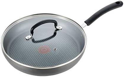 T-fal Nonstick Dishwasher Safe Cookware Lid Fry Pan, 10-Inch, Black