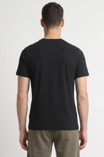 Image of Reebok Men's 100% Cotton Casual T-Shirt - Pure Cotton Soft Breathable Regular Fit Half Sleeve Tee for Men | Round Neck Tshirt for Men Cotton Tshirt