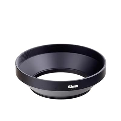 Compatible for Canon Wide-Angle Metal Screw-in Lens Hood with Cap 49-82mm(82mm)
