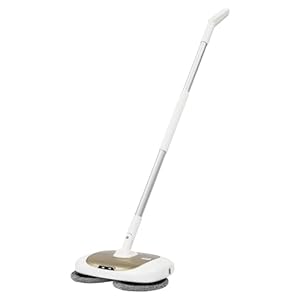Kabelloser Elektro-Wischmopp mit 180° Drehkopf & Automatischem Reinigungseimer - 40W Doppelmotor, 100 Min Laufzeit für Fliesen, Laminat & Holz mit 4 Wischtücher (400ml Tank)
