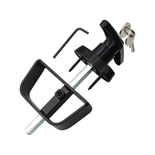 Qlvily Shed Door Latch T-Handle Lock Kit With 2 Keys, Shed Door Lock, Storage Barn Shed Lock, 4½" Stem #TOP2