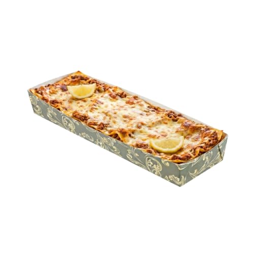 Restaurantware Baking Tray 100 Count 10.7 x 3.3 Inches 13 Ounce Disposable Paper Oven-Safe Baking Mold, Grease-Resistant Floral Design Green Baking Molds for Cupcakes, Breads and Baking