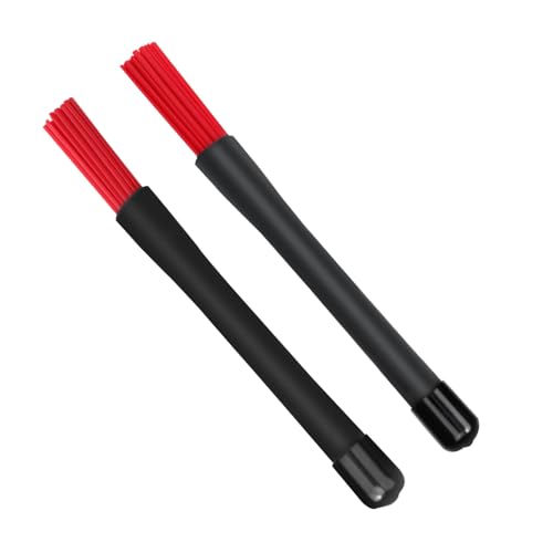 Baquetas para batería de plástico y nailon, color rojo, 9,25 x 0,79 x 0,2 pulgadas, 3,2 onzas, fabricación no tóxica