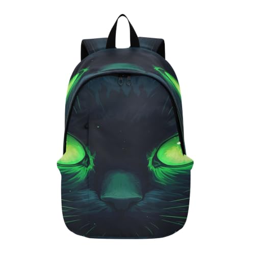 Sac à dos oeil de chat vert soulage le dos pour ordinateur portable