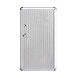 HOMAVA 24 Hooks Key Storage Cabinet Secure for Factory, Office & Shops,21.8 x 6.8 x 32.5 cm, Silver