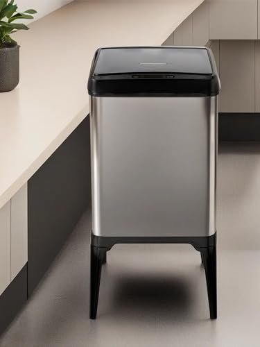 Image of UMAI Stainless Steel Dustbin with Lid 22L I Automatic Smart Sensor bin for Kitchen Bedroom Bathroom Office I Durable I High Legs I Dustbin with Stand Included