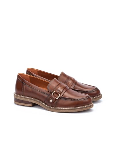 Image of PIKOLINOS Aldaya W6P3742 Women's Loafers - Premium Calfskin Leather Slip-On - Lightweight Comfort, Removable Insole, Medium & Wide Width Ergonomic Everyday Support