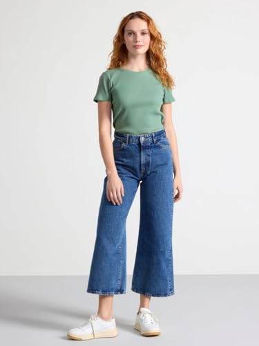 Image of Zilcon Women Fashion Trendy Ribbed Round Neck t Shirt for Woman Half Sleeves Tops for Women Stylish Western Formal, Casual, Office, Date, Outing, Party Tops