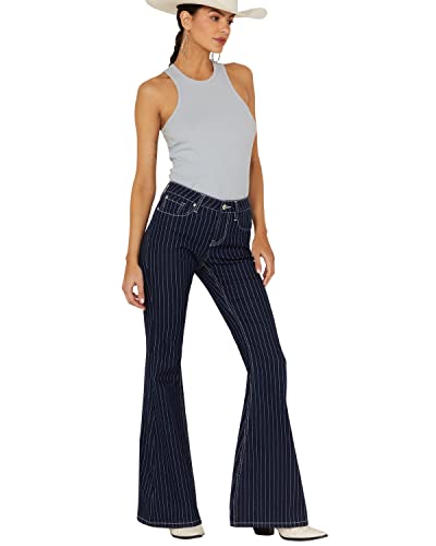 Shyanne Women's Mr. Flare Retro Stripe Jeans - Swsu22j17