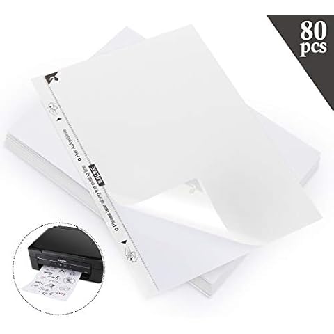 ilauke Universal Etiketten 80 Aufkleber Selbstklebend Bedruckbar Cover