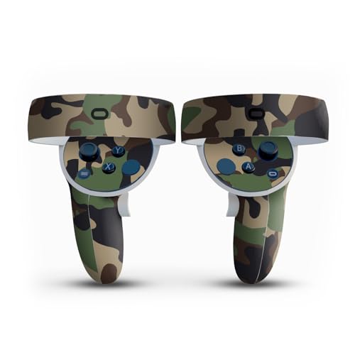 Couverture Meta Quest 2 marron et verte camo pour protéger le casque - 4
