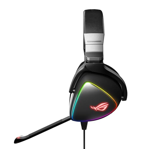 Image of Asus ROG Delta RGB Gaming Headset with Hi-Res ESS Quad-DAC, Circular RGB Lighting Effect and USB-C Connector for PCs, Consoles and Mobile Gaming