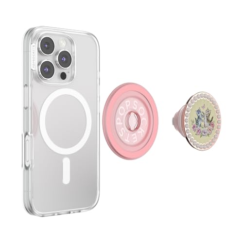 Poignée de téléphone pour MagSafe PopSockets Support magnétique Chat Kitty Cameo - 4