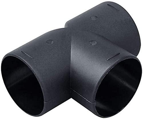 Conduit de Ventilation de Chauffage de Voiture,Sortie d'air à Trois Voies T Chauffage de stationnement d'angle de Tuyau de Guidage,Coude de tuyau de raccordement d'échappement (60mm) Cover