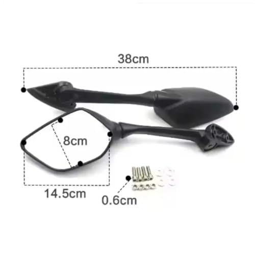 Evita puntos ciegos con el espejo retrovisor de motocicleta ajustable para R3, R25 y T-MAX 3
