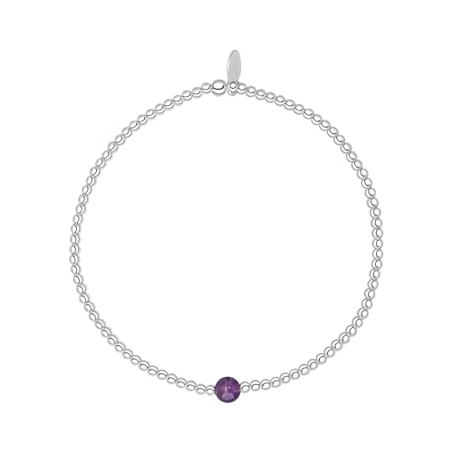 Bracelet élastique en améthyste : sublimez votre style bohème au quotidien