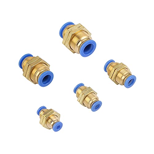 FRFAMJSDF Garden Plumbing Garden Straight Partition Connector 4mm 6mm 8mm 10mm 12mm OD Hose Pipe One-Click Push-in 3 Pieces of P