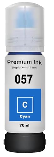 Image of Refill Ink 057 Compatible with Epson L8050, L18050, L8150W Printer (057 Cyan Ink 1 Pcs)