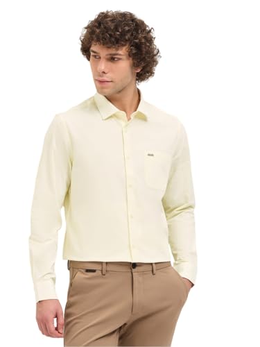 Image of THE BEAR HOUSE Men's Cotton Tailored Fit Long Sleeve Shirt