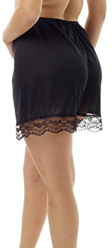 Image of Underworks USA Pettipants Nylon Culotte Slip Bloomers Split Skirt 4-inch Inseam - 8493