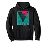 hilo hawaii palme surf vintage retro isole hawaiane felpa con cappuccio