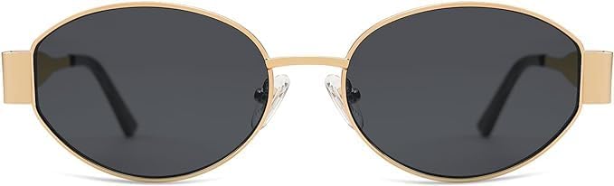 Retro Oval Sunglasses for Women Men Trendy Sun Glasses Classic Shades UV400 Protection - Image 4