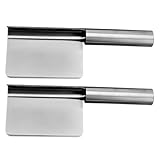 Amosfun Edelstahl Brotkrümel Schaber 2 Stück – Leichtes Manuelles Küchenwerkzeug Zur Effektiven Reinigung Von Krümeln Und Teigresten Auf Arbeitsflächen in Restaurant Und Haushalt