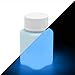 Produktbild lumentics Premium Leuchtfarbe Blau 100g - Im Dunkeln leuchtende Farbe, Helle Nachleuchtfarbe, Selbstleuchtende Wandfarbe, UV Glühfarbe, Glow (Blau-Blau)