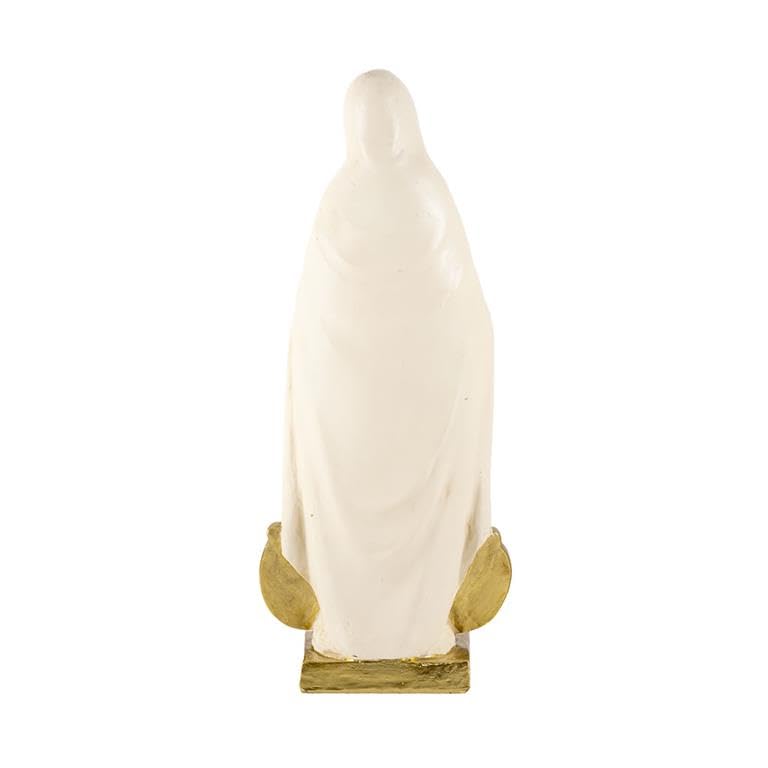 Figurine Vierge Miraculeuse résine durable finitions dorées soignées