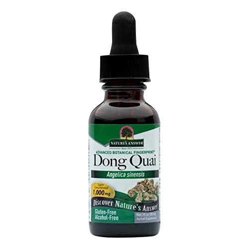 Nature's Answer Dong Quai Womens Support Supplement - Female Hormonal Support, Female Wellness Supplement, Liquid Extract, Alcohol Free, Gluten Free, Kosher - 1 oz