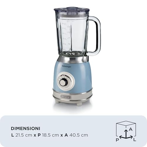 Liquidificador com Copo de Vidro Vintage 1,5L 220V Ariete Azul