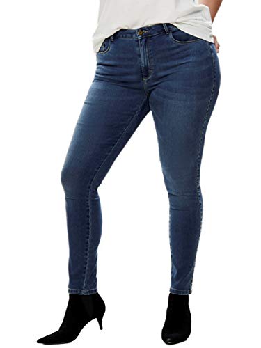 ONLY Carmakoma NOS Caraugusta HW SK Dnm Jeans MBD Noos Vaqueros Skinny, Azul...
